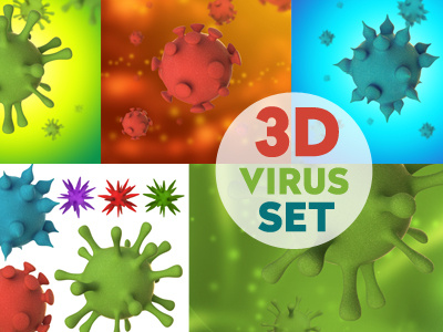 3d Virus Set