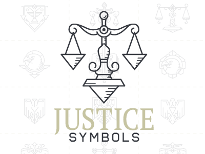 Justice Symbols Vector Set