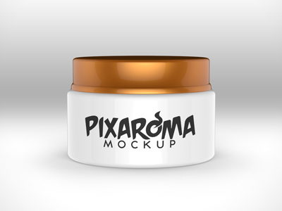 Download Free Cream Jar Mockup by pixaroma on Dribbble