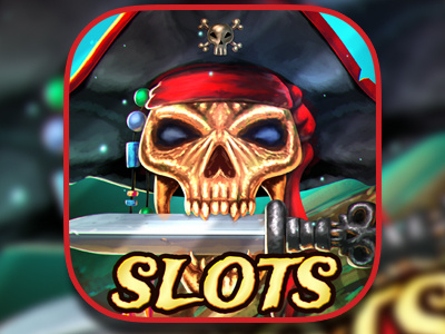 Pirates Slot Machine Game App Icon app design digital painting game icon illustration mobile pirate reskin slots slots machine