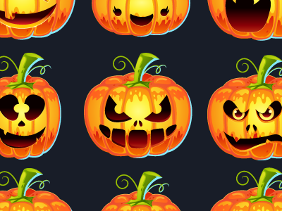 Halloween Pumpkins - Vector Set