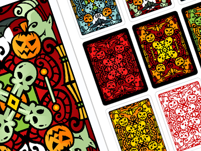 Halloween Playing Card Back Design