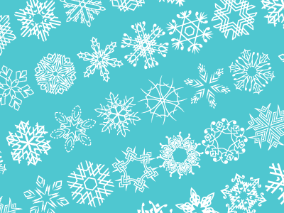 Decorative Snowflakes Vector Shapes Set 4 christmas frozen graphic icon illustration set shape snowflake symbol vector winter xmas