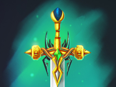 Sword - Photoshop Digital Painting - First livestream on twitch