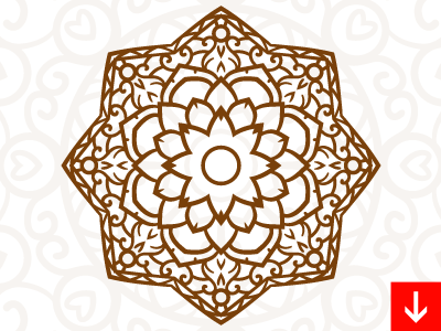 Pile Of Mandalas Seamless Vector Pattern Design