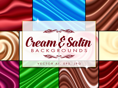 20 Cream And Satin Vector Backgrounds