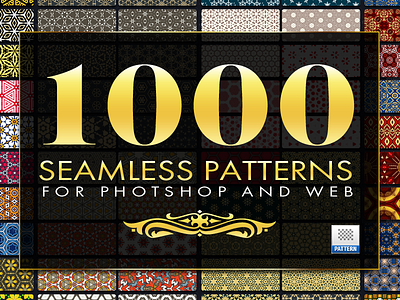 1000 Seamless Patterns for Photoshop and Web