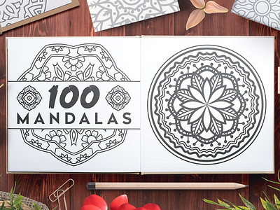 Download 100 Vector Mandala Ornaments By Pixaroma On Dribbble