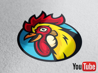 Rooster Logo Design Video Process + Free Download design freebies illustration logo process rooster vector video youtube