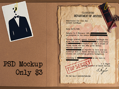 Download Top Secret File Mockup Design By Pixaroma On Dribbble
