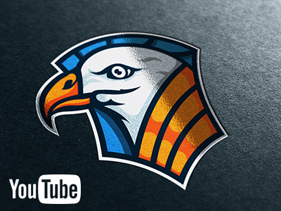 Logo Design Video Process Illustrator - Bird Badge badge bird concept design eagle illustration logo logo design process vector youtube