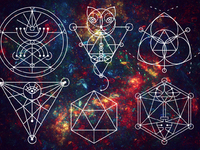 100 Sacred Geometry Symbols by pixaroma | Dribbble | Dribbble