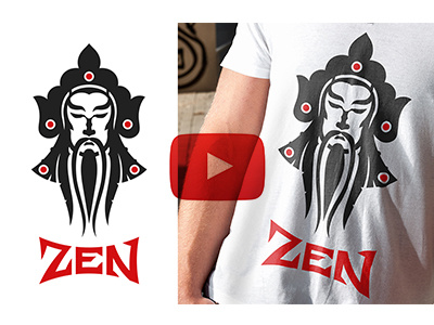 Zen Symbol Video Proces + Free Download design freebie illustration logo process symbol tutorial vector video youtube zen