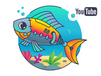 Free Robotic Fish Illustration + Video Process