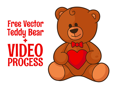 Free Vector Teddy Bear + Video Process