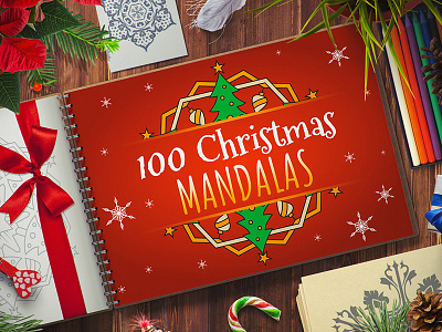 100 Christmas Mandala Ornaments bundle christmas deal design holiday illustration mandala ornament set vector