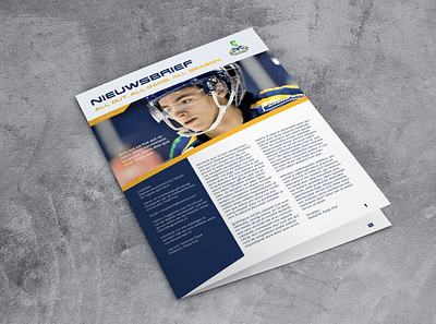 OG Capitals Ice Hockey Newsletter design graphic design