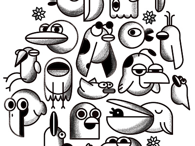 The Birds illustration illustrator vector