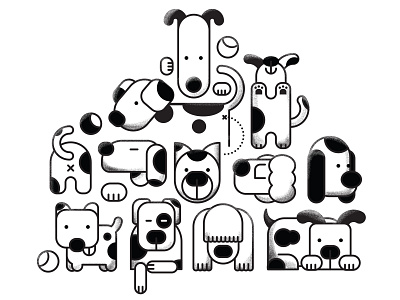 The Dogs illustration illustrator vector