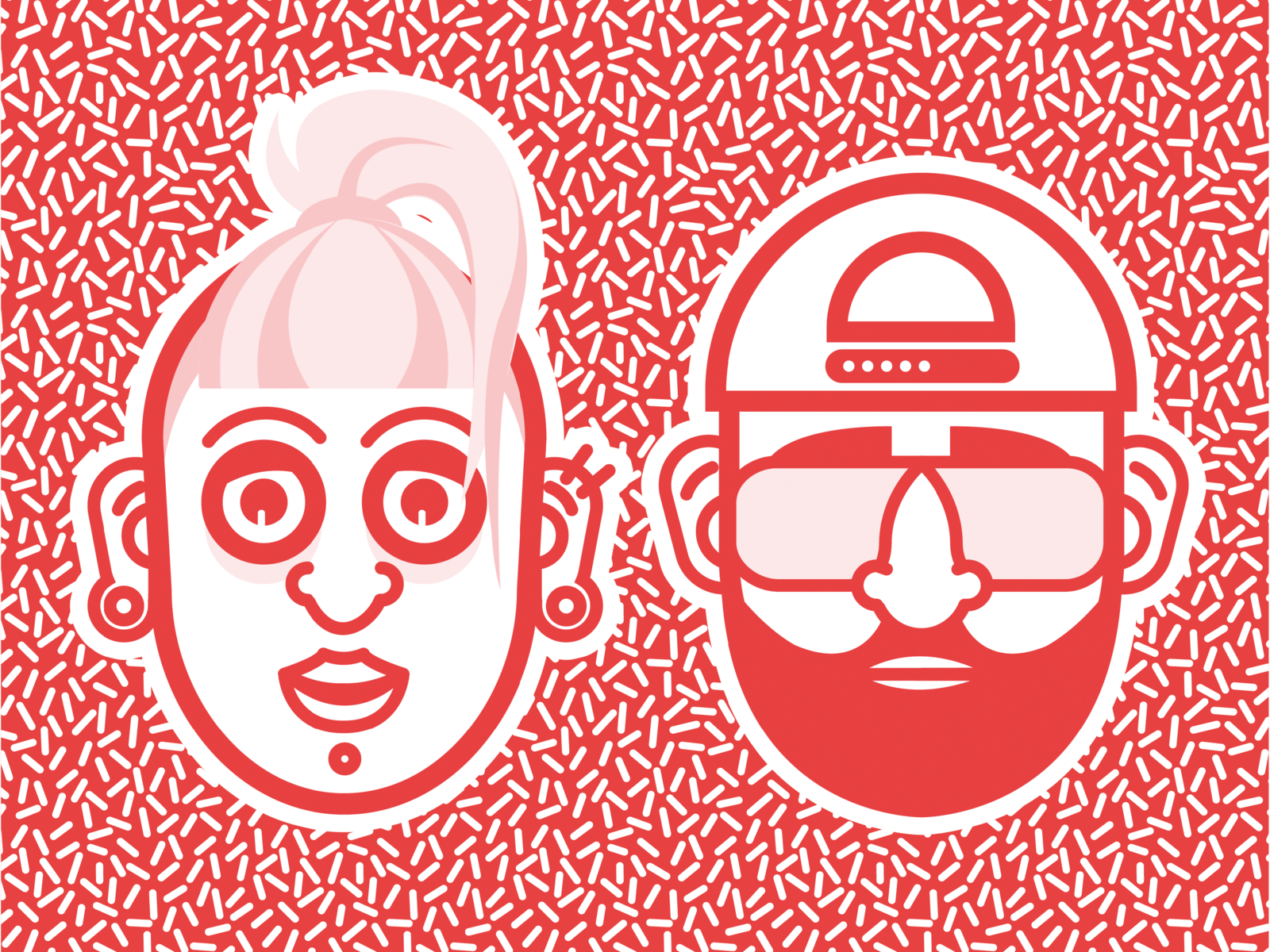 Couple of Heads by Shiri Vernik on Dribbble