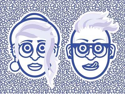 Couple of Heads illustration illustrator vector