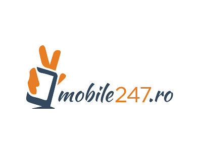 Mobile247.ro design logo logo design mobile mobile news news wordpress