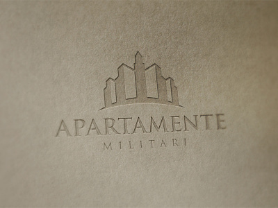 Logo for Apartamente Militari company design logo logo design real estate