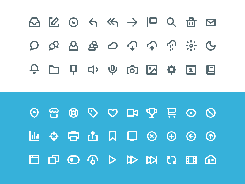 Sketch 3 - 60 Vicons sketch icons icon ui flat app design free