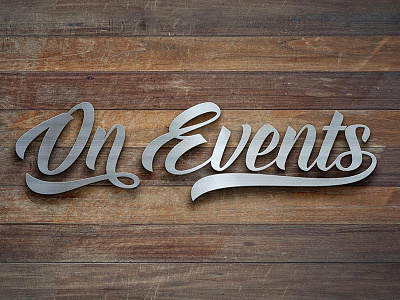 On Events / On Wedding new Logos branding calligraphy design events handlettering logo logo design wedding