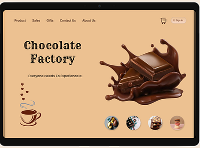 chocolate shop web