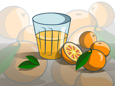 Orange juice design illustration illustrator vector дизайн иллюстрация