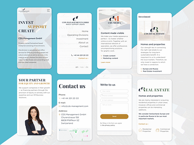 CDS Management GmbG design figma flat minimal site design typography ui ui design uidesign uiux ux web webdesign website design