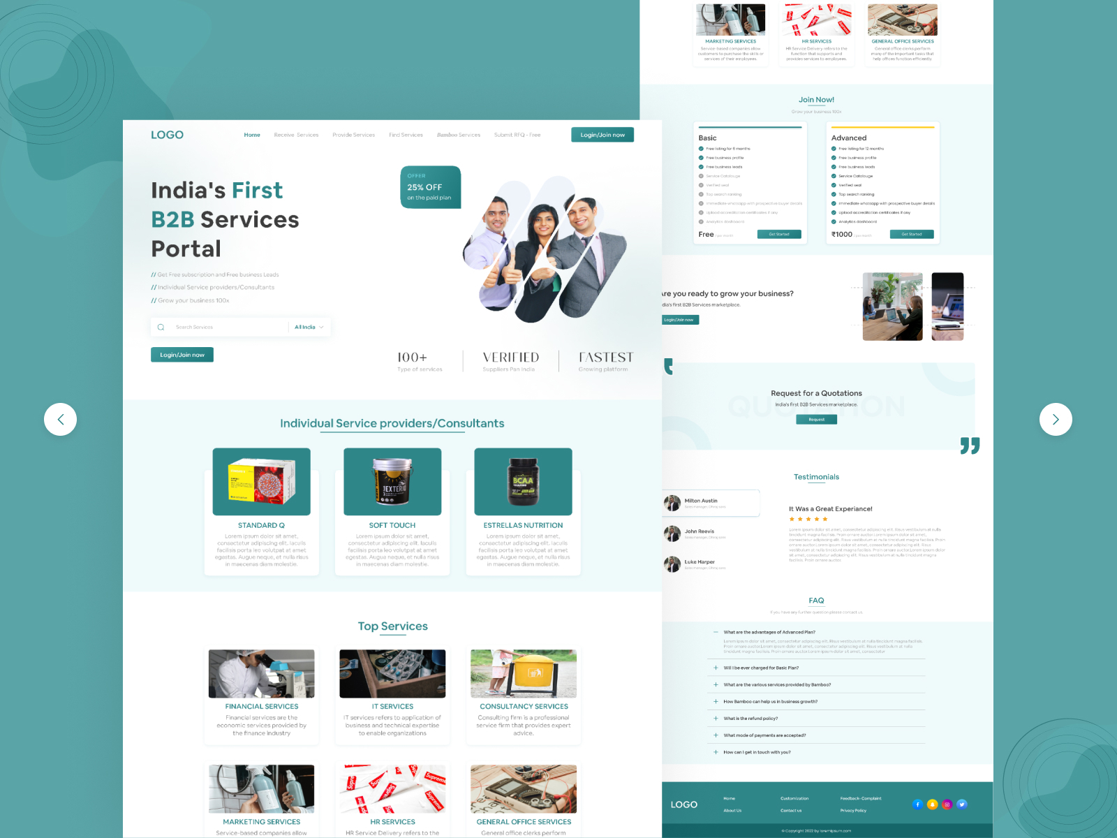 Landing page by Sakhavala Ravi on Dribbble