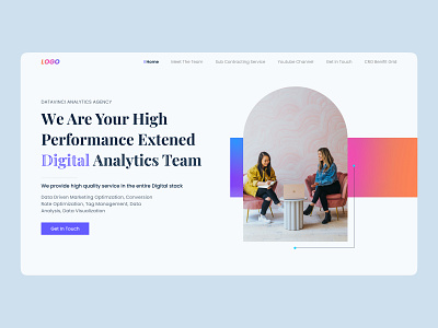 Landing page design