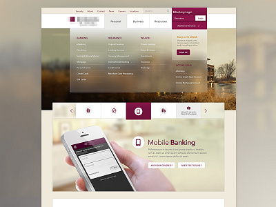 Banking Home Page