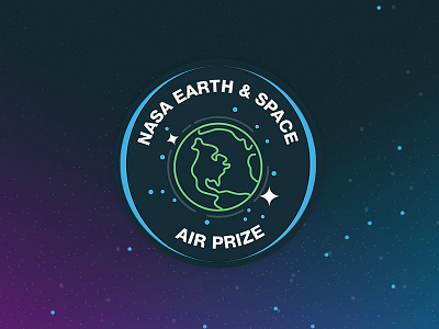 NASA Earth & Space Air Prize common pool earth earth space air prize line icons logo naphtali marshall nasa rampit space stars