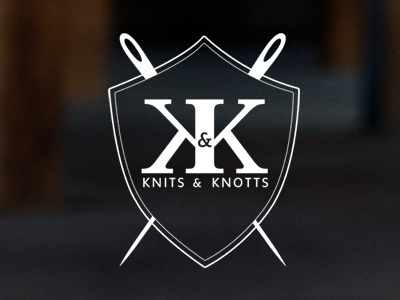 Knits & Knotts Logo Redone branding knits knotts logo sewing