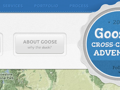 Goose's Trip badge blueprint goose map navigation textures