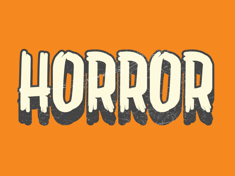 P1_Horror design halloween horror illustration illustrator photoshop typography