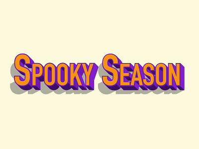 Spooky Season design halloween horror illustration illustrator spooky typography