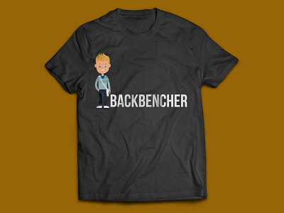 Trendy Backbencher T-Shirt Design awesome backbencher creative design fashion graphic design illustration smart trend trending trendy tshirt tshirt design unique t shirt