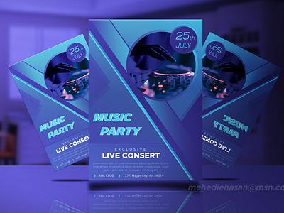Music Party Flyer Design