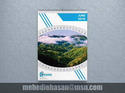 Round Style Wall Calendar branding business business calendar calendar calendar design