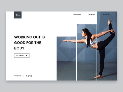 Fitness website branding dailyui design fitness website gym logo minimal ui uiux uiuxdesign user experience user interface ux webdesign website website design workout workouts