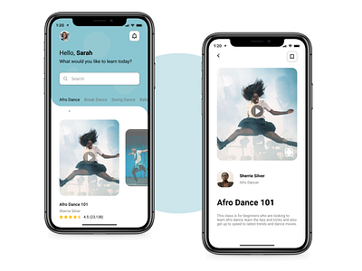 Dance Learning App UI branding branding concept branding design dailyui dance dancer design ios minimal mobile app mobile app design mobile ui ui ui ux uidesign uiux uiuxdesign user experience user interface