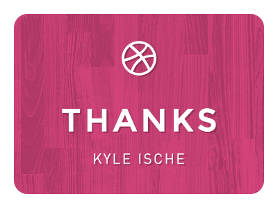 Thanks Kyle Ische!