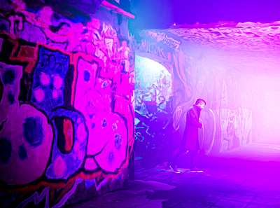 THE BUNKER. architect architecture brunker brunker cg cg art cgart cgartist cgi graffiti neon