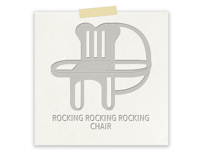 Rocking Rocking Rocking Chair adobe photoshop design digital art drawing furniture graphic design illustration illustration art minimalist typography