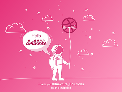 Thank You!!!! 1stshot animation application design branding design dribbble invite illustration logo minimal player thankyou typography user experience user interface design web design