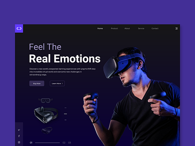 Virtual Reality - Landing Page Design